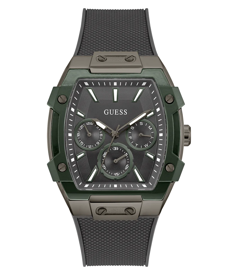 GUESS Mens Grey Gunmetal Multi-function Watch GW0956G3 - KRISHNA WATCH COMPANY