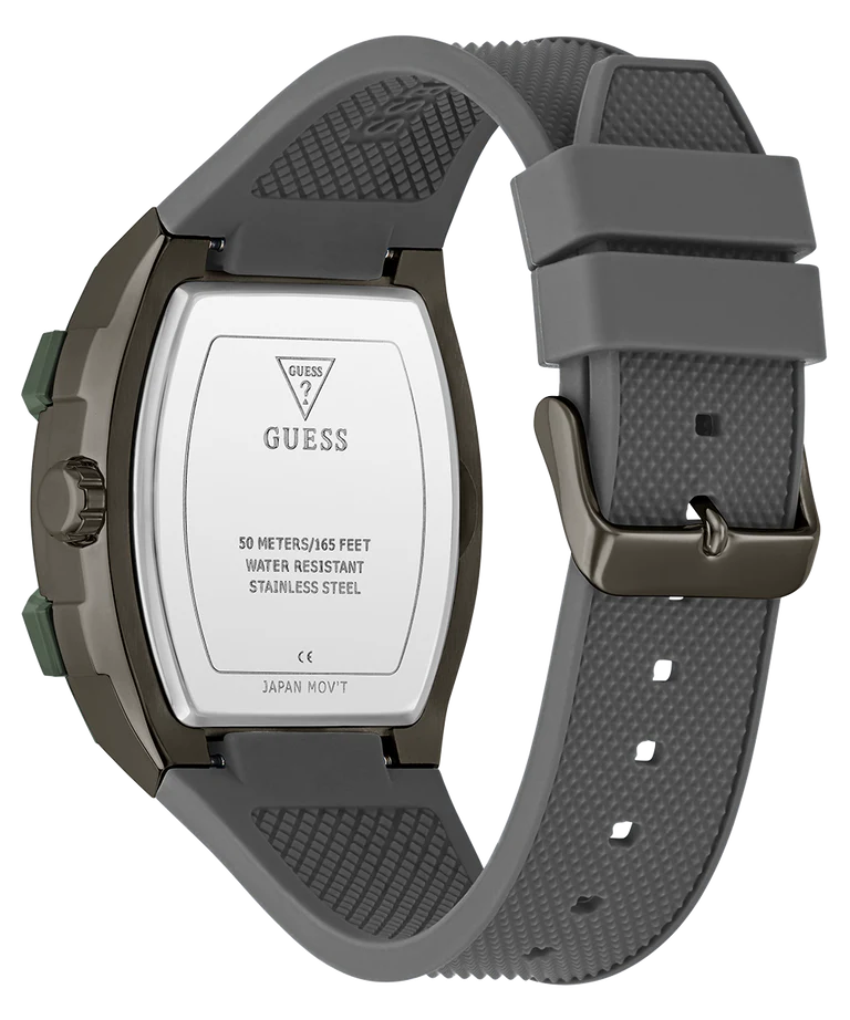 GUESS Mens Grey Gunmetal Multi-function Watch GW0956G3 - KRISHNA WATCH COMPANY
