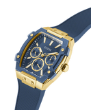 GUESS Mens Blue Gold Tone Multifunction Watch - GW0956G5 - KRISHNA WATCH COMPANY