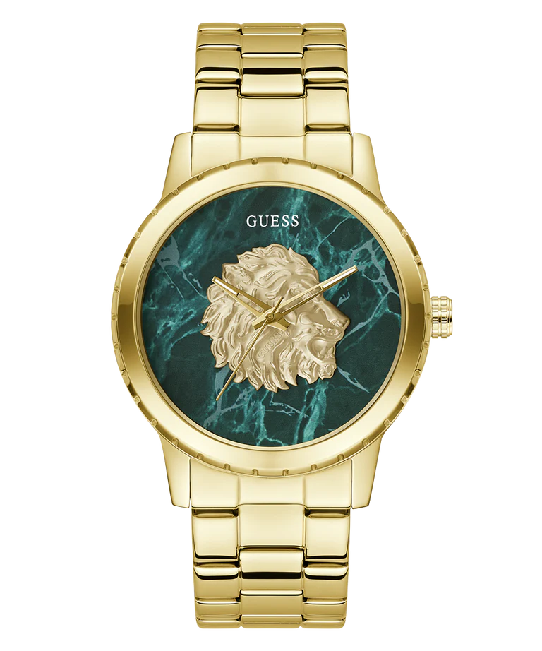 GUESS Mens Gold Tone Analog Watch - GW0958G2