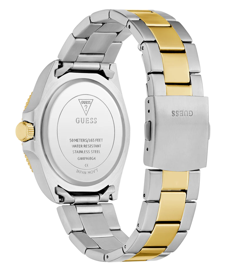 GUESS Mens 2-Tone Analog Watch - GW0968G4 - KRISHNA WATCH COMPANY