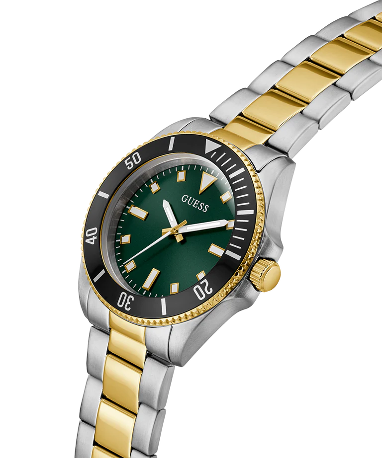 GUESS Mens 2-Tone Analog Watch - GW0968G4 - KRISHNA WATCH COMPANY