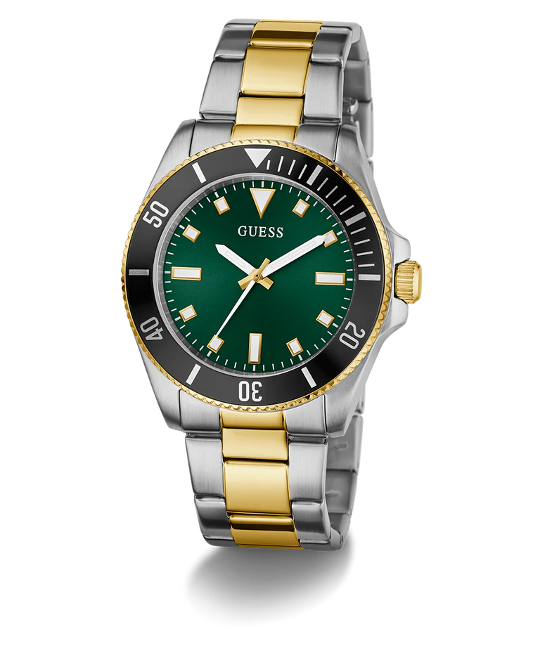 GUESS Mens 2-Tone Analog Watch - GW0968G4 - KRISHNA WATCH COMPANY