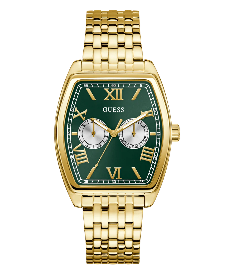 GUESS Mens Gold Tone Multi-function Watch - GW0975G2