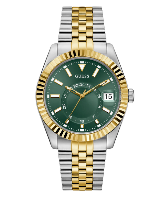 GUESS Mens Jaden 2-Tone Multi-function Date Watch GW0977G4