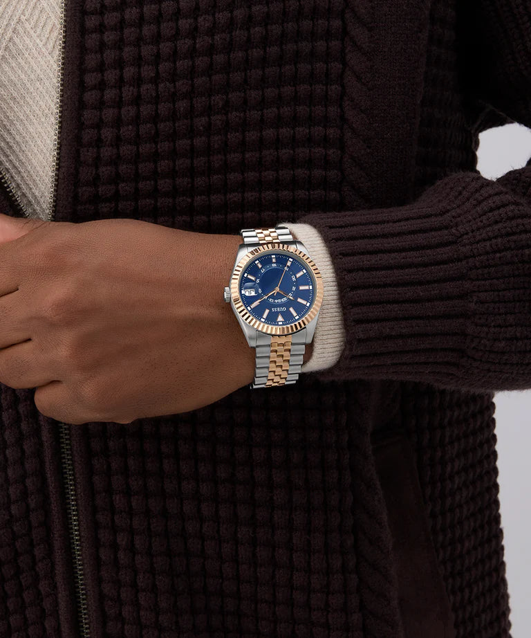 GUESS Mens Jaden 2-Tone Multi-function Date Watch - GW0977G5 - KRISHNA WATCH COMPANY