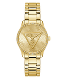 GUESS Ladies Gold Tone Analog Watch GW0987L2