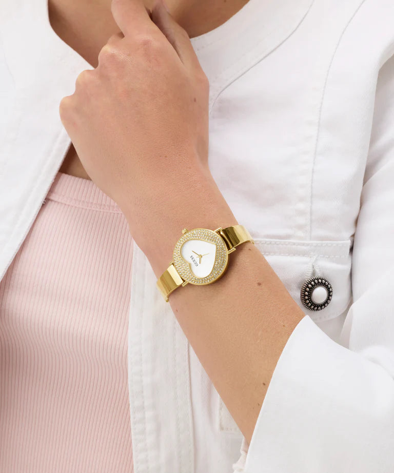 GUESS Ladies Gold Tone Analog Watch - GW0991L2 - KRISHNA WATCH COMPANY