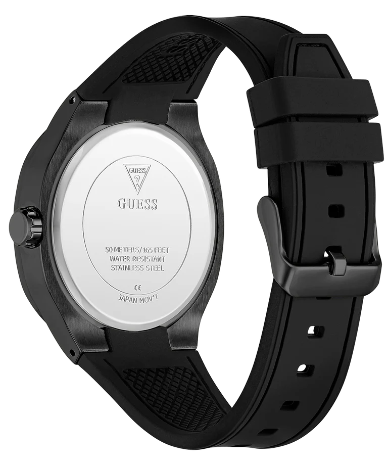 GUESS Mens Black Analog Watch - GW1005G3 - KRISHNA WATCH COMPANY