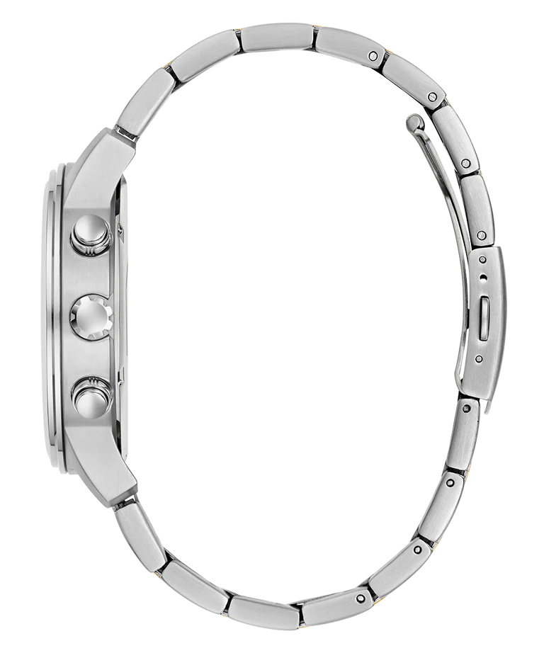 GUESS Mens 2-Tone Silver Analog Watch - GW1006G4 - KRISHNA WATCH COMPANY