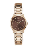 Guess Ladies Rose Gold Tone Round Analog Watch - GW1028L4 - KRISHNA WATCH COMPANY