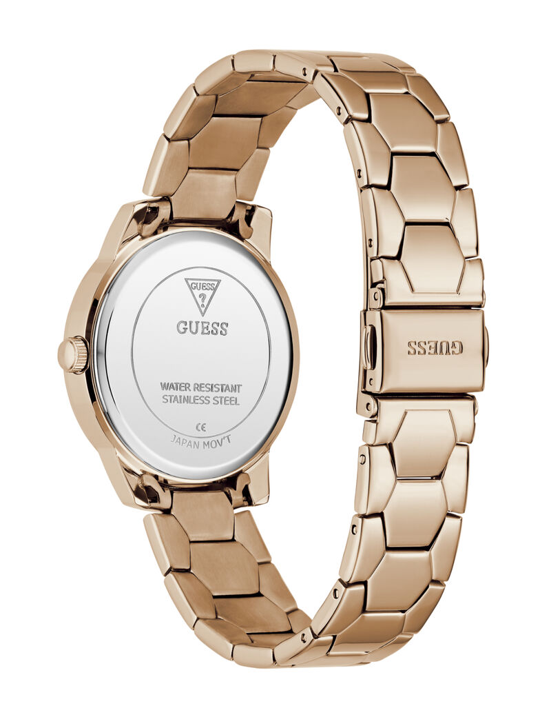 Guess Ladies Rose Gold Tone Round Analog Watch - GW1028L4 - KRISHNA WATCH COMPANY