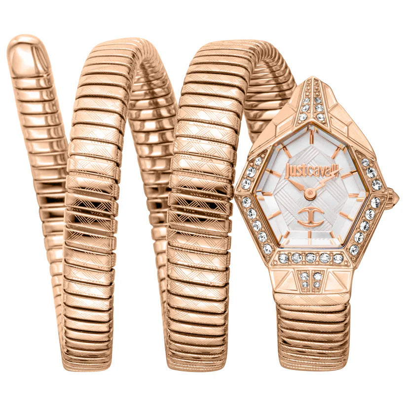 Just Cavalli Quartz Silver Dial Analog Watch For Women JC1L304M0085 - KRISHNA WATCH COMPANY