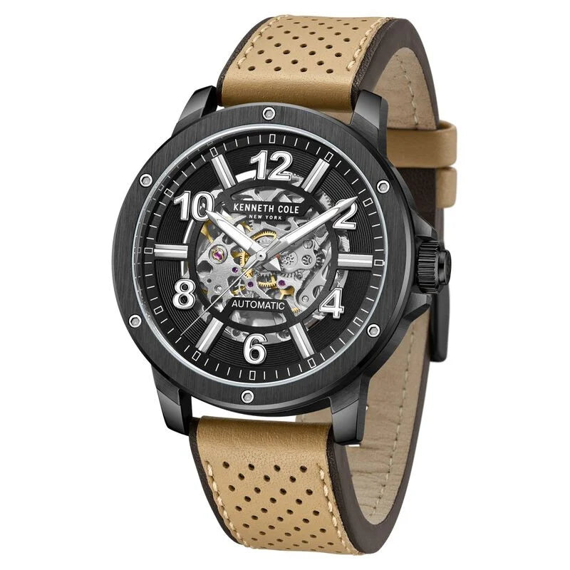 Kenneth Cole Black Dial Automatic Watch for Men KCWGE0013105MN - KRISHNA WATCH COMPANY
