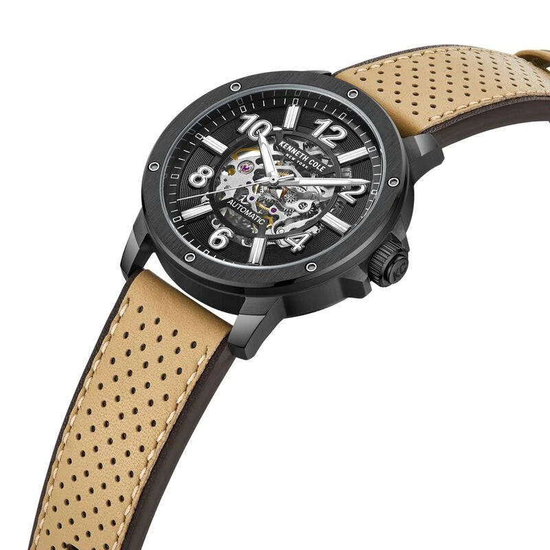 Kenneth Cole Black Dial Automatic Watch for Men KCWGE0013105MN - KRISHNA WATCH COMPANY