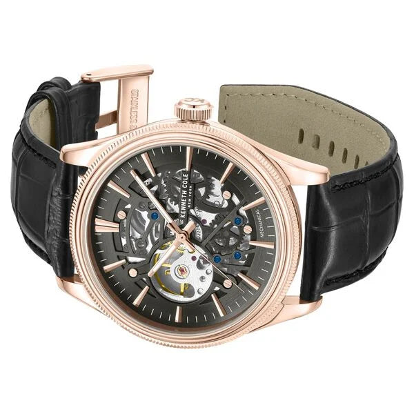 Kenneth Cole Mechanical Hand Grey Dial Watch For Men - NTKCWGE0048904MN - KRISHNA WATCH COMPANY