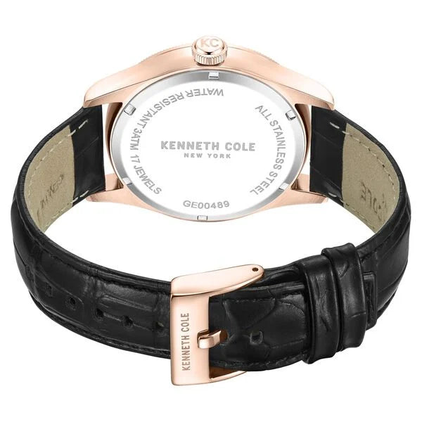 Kenneth Cole Mechanical Hand Grey Dial Watch For Men - NTKCWGE0048904MN - KRISHNA WATCH COMPANY
