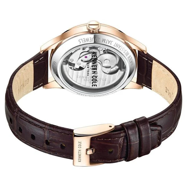 Kenneth Cole White Dial Automatic Watch for Men - NEKCWGE2216901MN - KRISHNA WATCH COMPANY