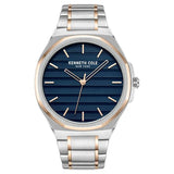 Kenneth Cole Quartz Analog Blue Dial Stainless Steel Strap Watch for Men kcwgg0034506mn