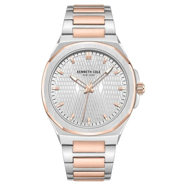 Kenneth Cole Quartz Analog Silver Dial Stainless Steel Strap Watch For Men kcwgg0047003mn - KRISHNA WATCH COMPANY