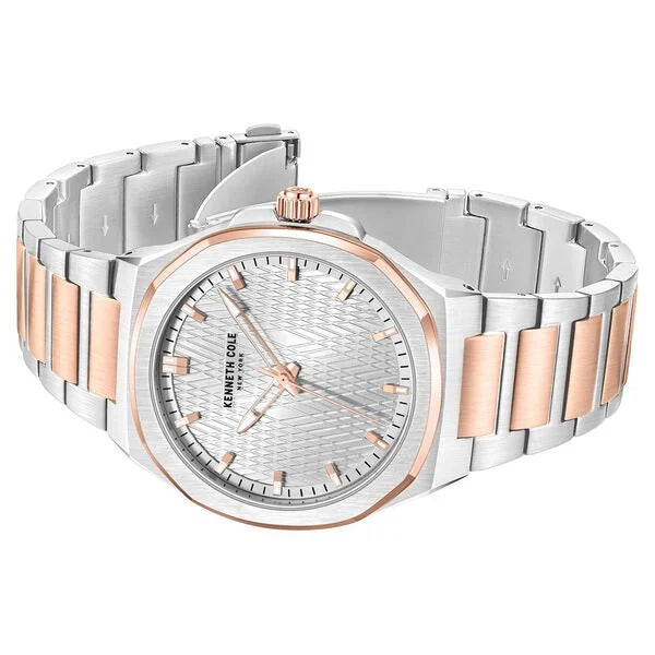 Kenneth Cole Quartz Analog Silver Dial Stainless Steel Strap Watch For Men kcwgg0047003mn - KRISHNA WATCH COMPANY