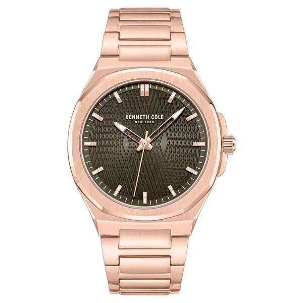 Kenneth Cole Quartz Analog Grey Dial Stainless Steel Strap Watch For Men kcwgg0047004mn - KRISHNA WATCH COMPANY