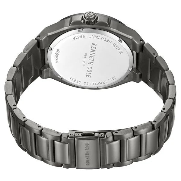 Kenneth Cole Quartz Multifunction Brown Dial Stainless Steel Strap Watch for Men KCWGK0035404MN