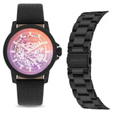 Kenneth Cole Automatic Leather Strap Watch for Men nekcwgl2104103mn