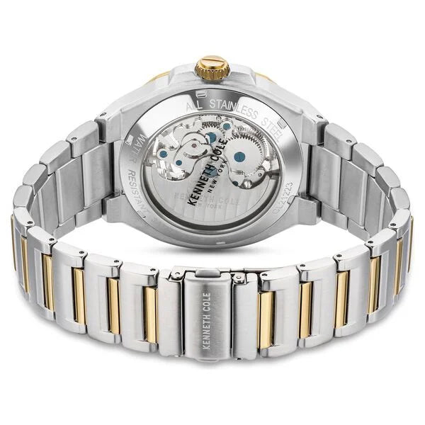 Kenneth Cole Automatic Grey Dial Multicoloured Stainless Steel Strap Watch For Men kcwgl2122303mn