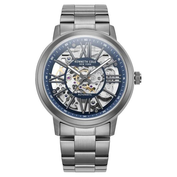Kenneth Cole Blue Dial Automatic Watch for Men - KCWGY2233203MN - KRISHNA WATCH COMPANY