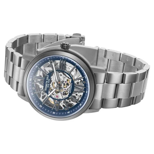 Kenneth Cole Blue Dial Automatic Watch for Men - KCWGY2233203MN - KRISHNA WATCH COMPANY