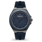 Kenneth Cole Quartz Analog Blue Dial Silicone Strap Watch for Men KCWGM2125002MN