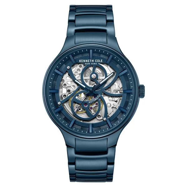 Kenneth Cole Automatic Blue Dial Stainless Steel Strap Watch For Men kcwgy0059802mn - KRISHNA WATCH COMPANY