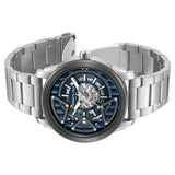 Kenneth Cole Automatic Blue Dial Silver Colour Watch For Men - KCWGY0064903MN - KRISHNA WATCH COMPANY