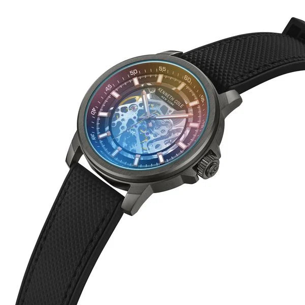 Kenneth Cole Automatic Grey Dial Watch For Men - NTKCWGY2104110MN - KRISHNA WATCH COMPANY