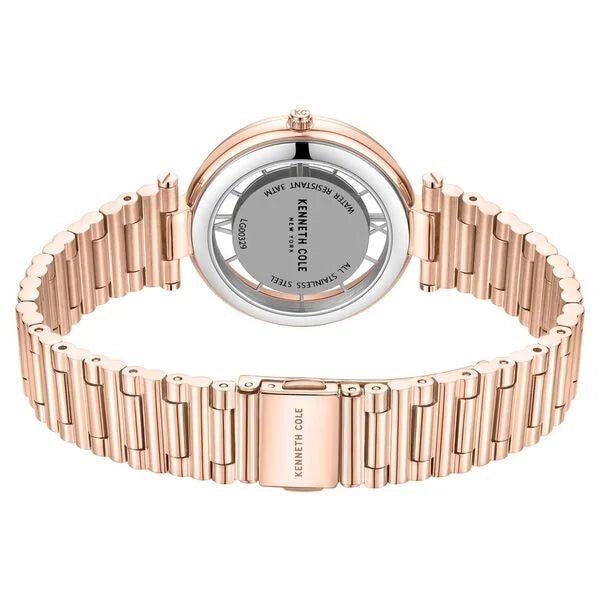 Kenneth Cole Quartz Analog Rose Gold Dial Stainless Steel Strap Watch for Women kcwlg0032903ld - KRISHNA WATCH COMPANY