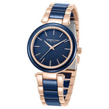 Kenneth Cole Quartz Analog Blue Dial Blue Stainless Steel & Ceramic Strap Watch For Women kcwlg0062701ld - KRISHNA WATCH COMPANY