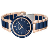 Kenneth Cole Quartz Analog Blue Dial Blue Stainless Steel & Ceramic Strap Watch For Women kcwlg0062701ld - KRISHNA WATCH COMPANY