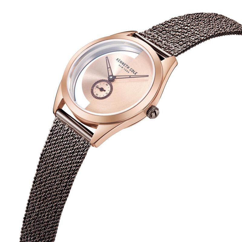 Kenneth Cole Quartz Analog Rose Gold Dial Stainless Steel Strap Watch for Women NEKCWLG2223102LD - KRISHNA WATCH COMPANY