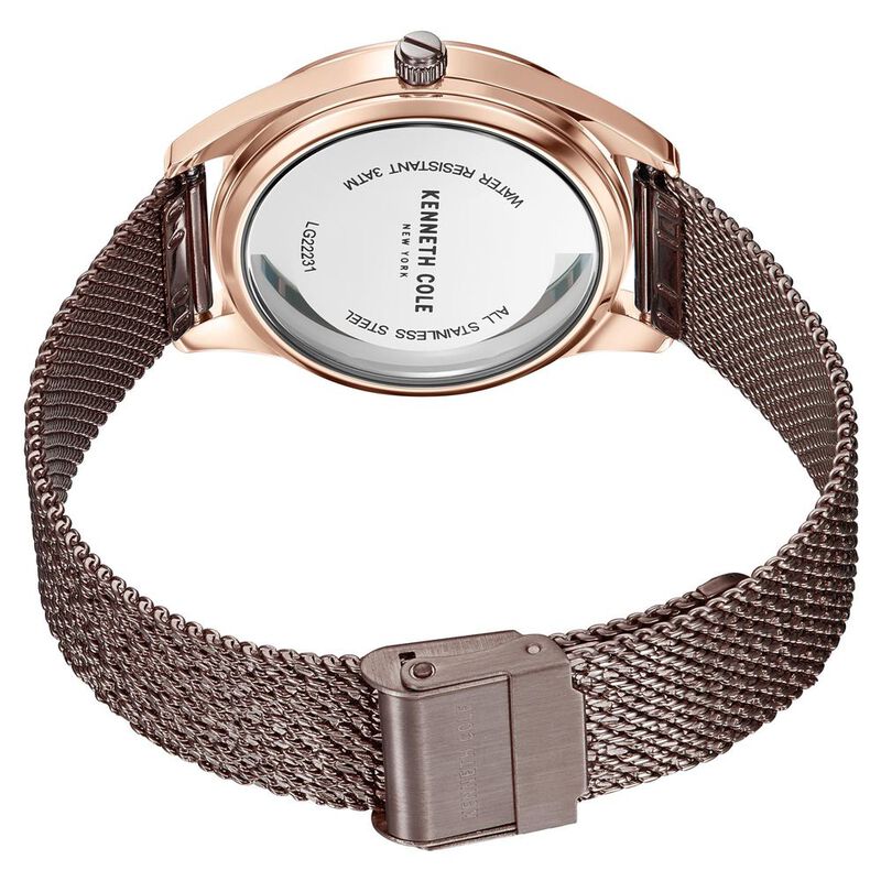 Kenneth Cole Quartz Analog Rose Gold Dial Stainless Steel Strap Watch for Women NEKCWLG2223102LD - KRISHNA WATCH COMPANY