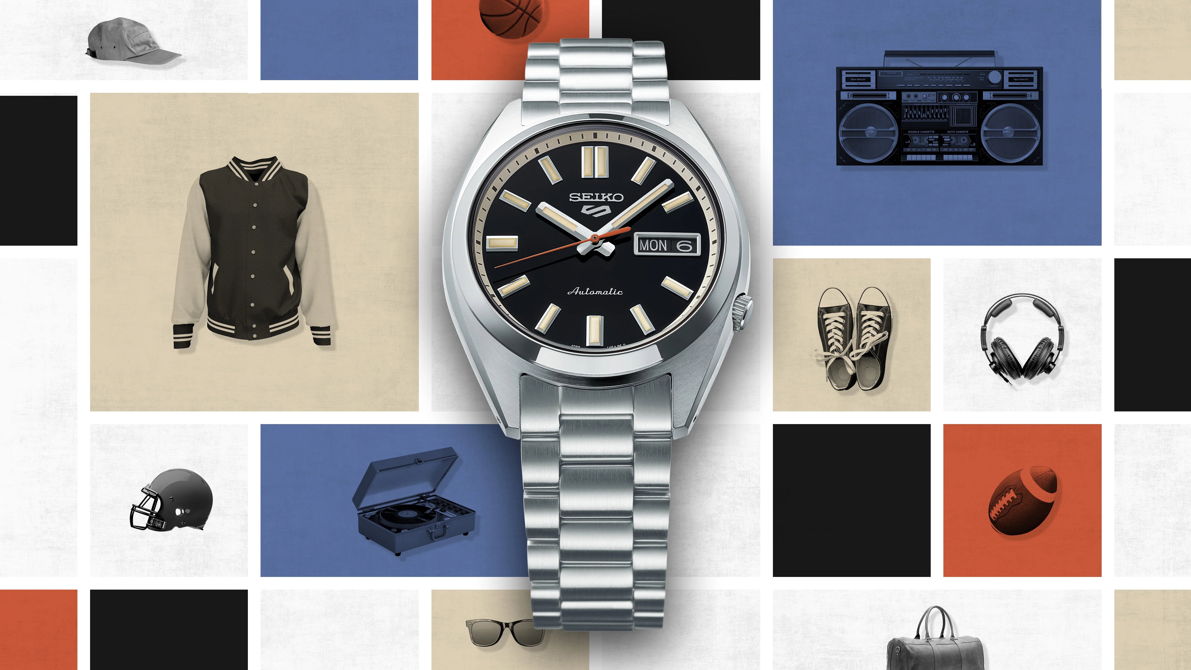 Seiko 5 Sports SNXS ‘Deep black wash’ Classic Sports - SRPK89K1 - KRISHNA WATCH COMPANY