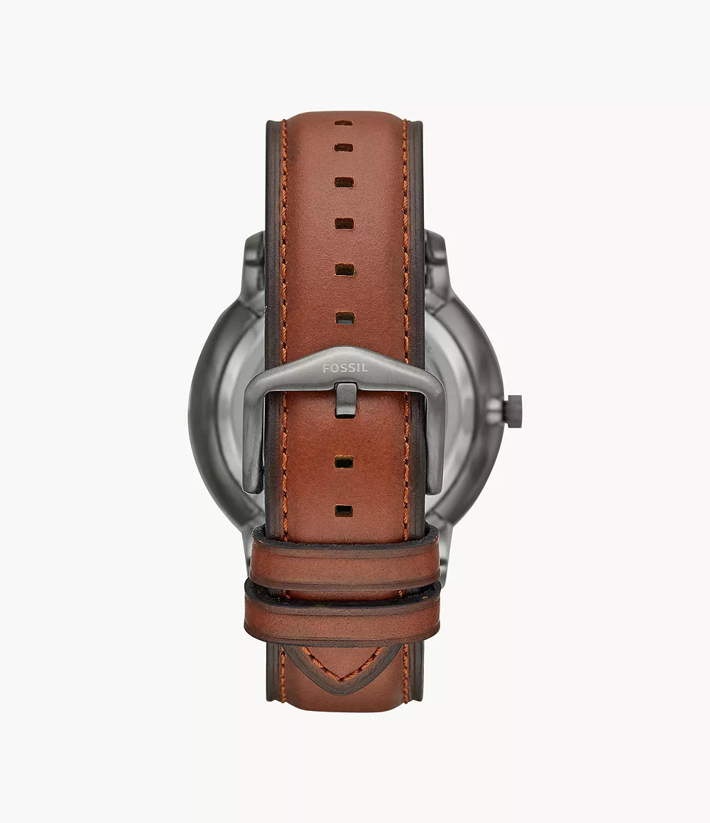 FOSSIL Neutra Automatic Amber Leather Watch ME3161 - KRISHNA WATCH COMPANY