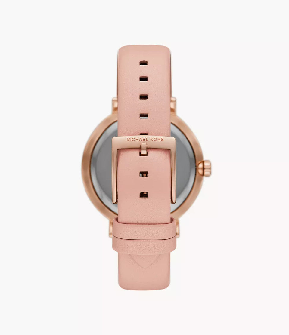 Michael Kors Women Quartz Rose Gold Dial Analog Leather Watch MK2957 - KRISHNA WATCH COMPANY