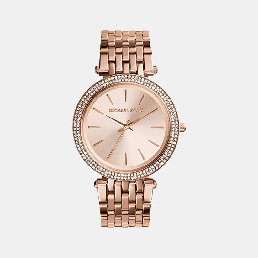 Michael Kors Women's Rose Gold Analog Stainless Steel Watch MK3192 - KRISHNA WATCH COMPANY