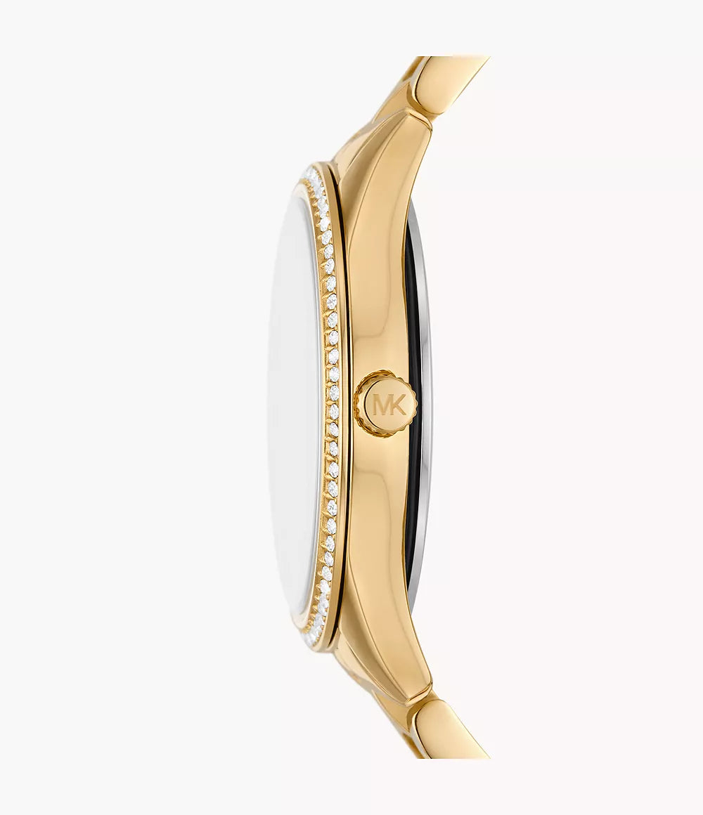 Michael Kors Lauryn Three-Hand Gold-Tone Stainless Steel Watch MK4737 - KRISHNA WATCH COMPANY