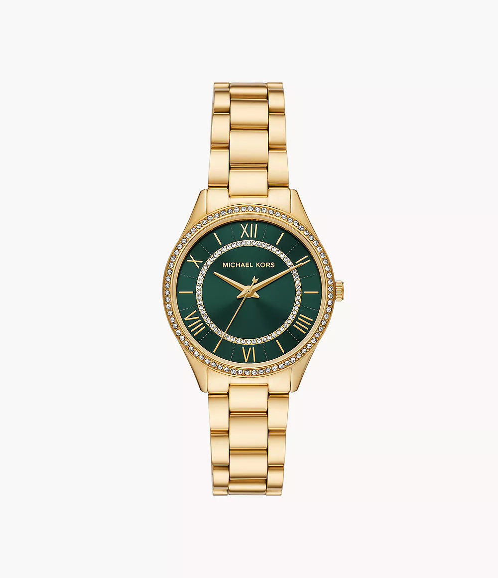 Michael Kors Lauryn Three-Hand Gold-Tone Stainless Steel Watch MK4737 - KRISHNA WATCH COMPANY
