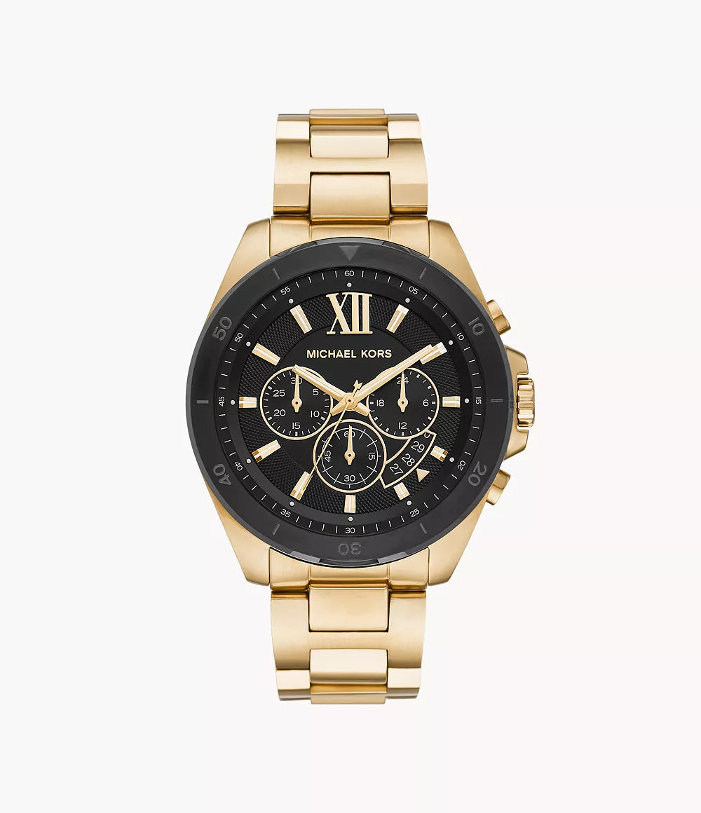 Michael Kors Brecken Chronograph Gold-Tone Stainless Steel Watch MK884 –  Krishna Watch