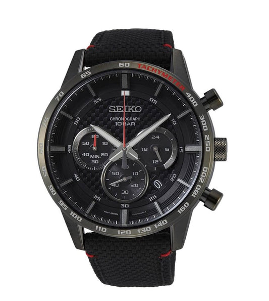 Seiko Analog Black Dial Men's Watch-SSB359P1