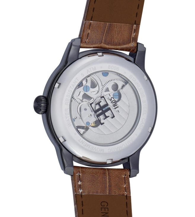 EARNSHAW Longitude Automatic Skeleton Dual Time Multifunction Watch for Men ES-8006-10 - KRISHNA WATCH COMPANY