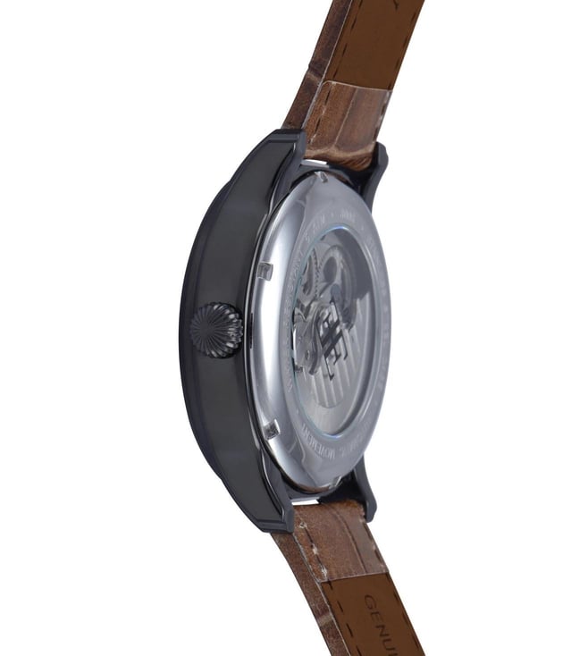 EARNSHAW Longitude Automatic Skeleton Dual Time Multifunction Watch for Men ES-8006-10 - KRISHNA WATCH COMPANY